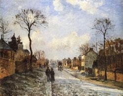 Camille Pissarro The Road to Louveciennes oil painting image